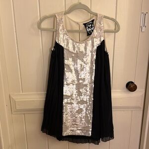 Lost & Found sequin tank top, size 14